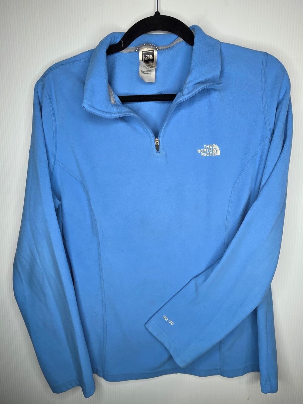 The North Face XL Light Blue TKA 100 Fleece 1/4 Zip Pullover Jacket gorpcore